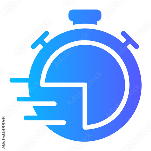 countdown gradient icon