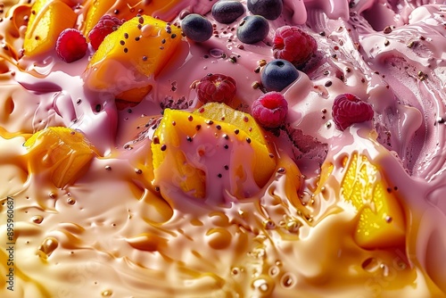 delicious ice cream backgro...