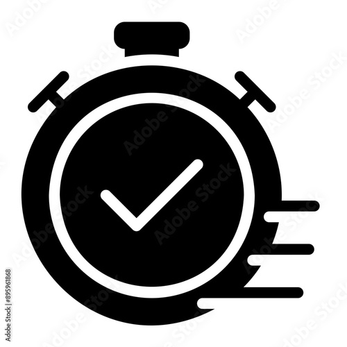 on time glyph icon