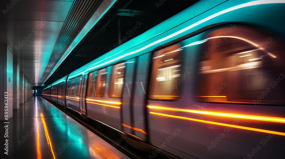 train leaving the station created with Generative AI technology train leaving the station created with Generative AI technology