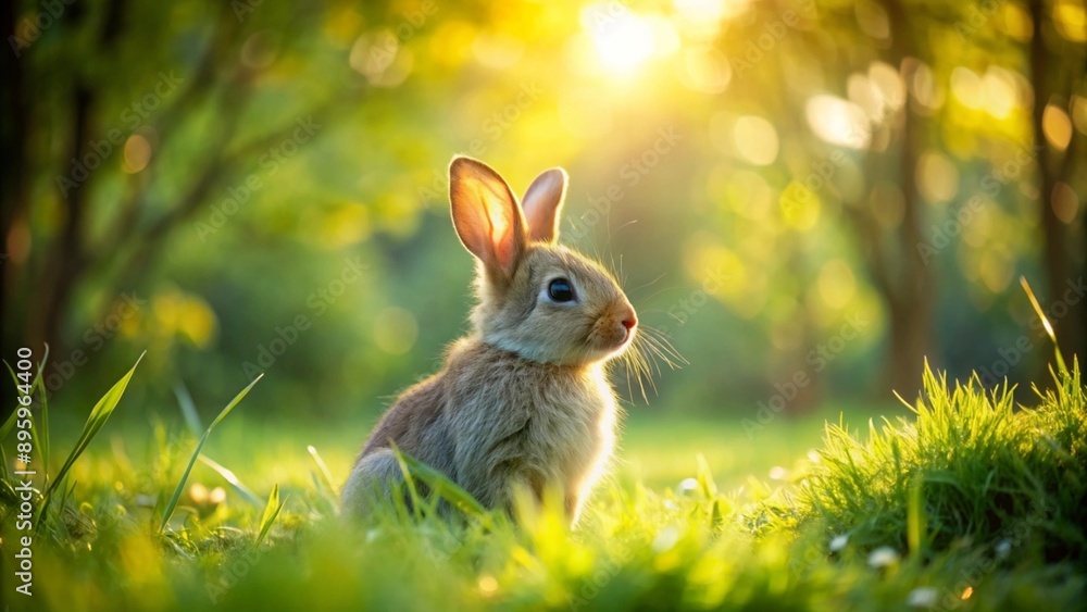 Fototapeta premium rabbit in the grass