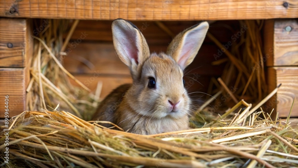 Fototapeta premium rabbit in a basket