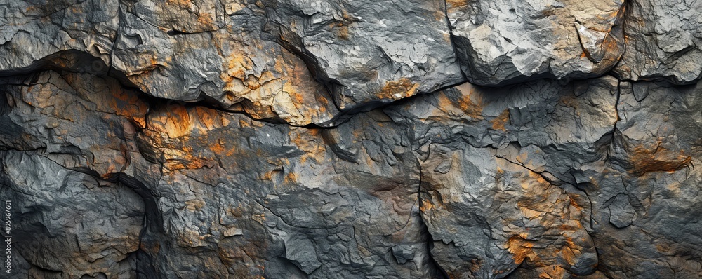 Detailed stone surface with natural patterns, 4K hyperrealistic photo Detailed stone surface with natural patterns, 4K hyperrealistic photo
