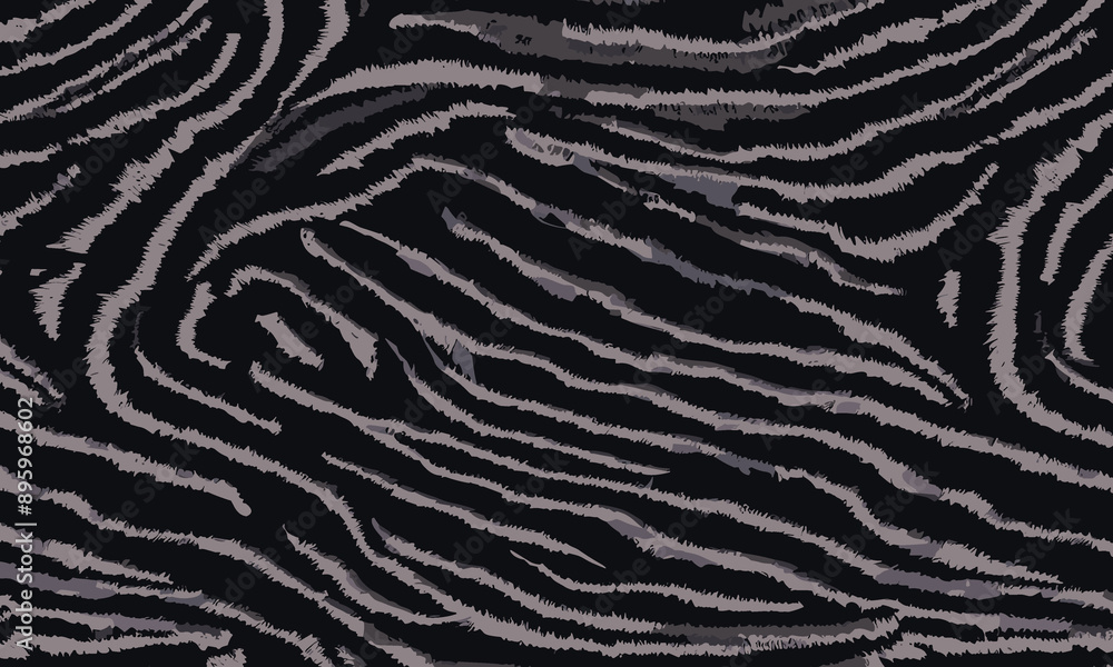 Black Tiger Skin Pattern Vector Illustration Exotic Texture. Animal Striped Skin Fur Pattern Texture Background Black Tiger Skin Pattern Vector Illustration Exotic Texture. Animal Striped Skin Fur Pattern Texture Background