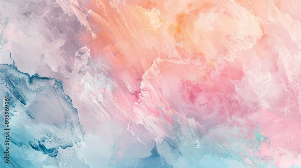 Harmonious Fusion, Abstract Pastel and Bold Brushstroke Artwork. Harmonious Fusion, Abstract Pastel and Bold Brushstroke Artwork.