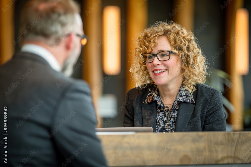 Fototapeta premium A coworking space for successful businesspeople