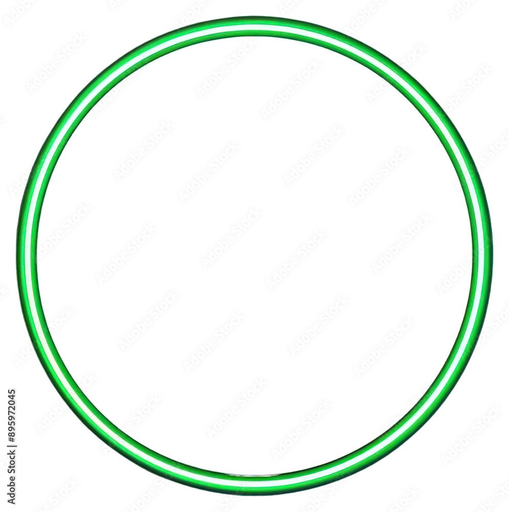 PNG Glowing green neon circle illustration PNG Glowing green neon circle illustration