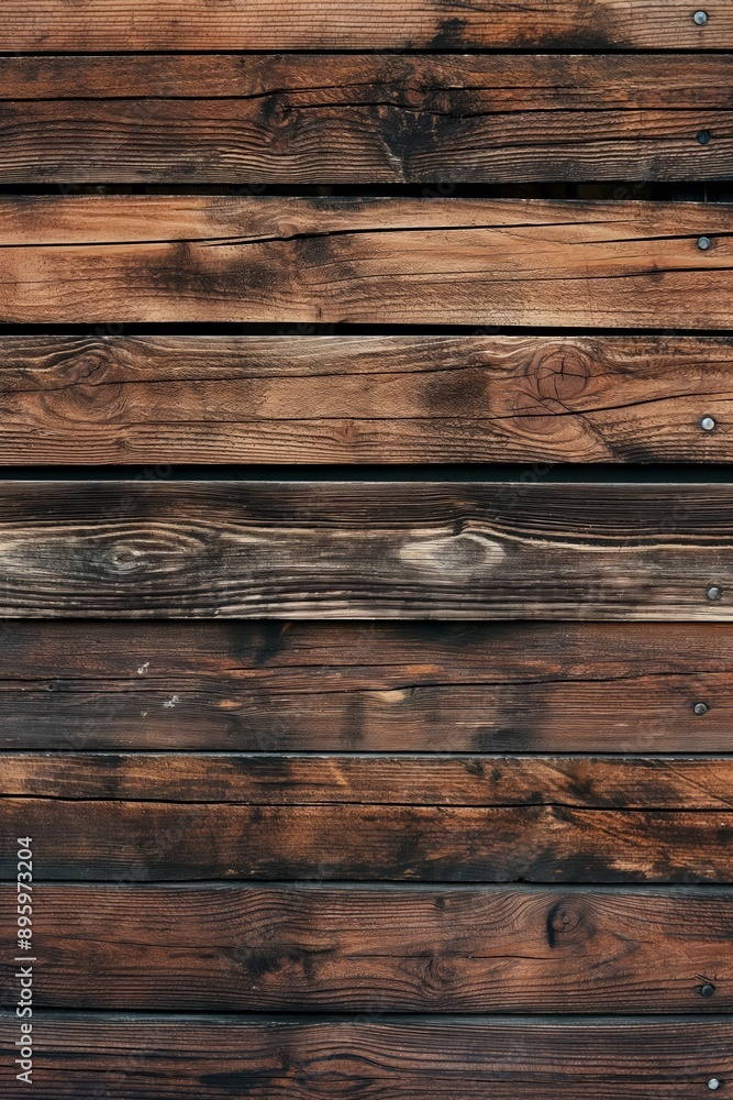 Aged wooden planks with visible grain and metal nails, capturing a detailed and rustic texture, perfect for backgrounds. Aged wooden planks with visible grain and metal nails, capturing a detailed and rustic texture, perfect for backgrounds.