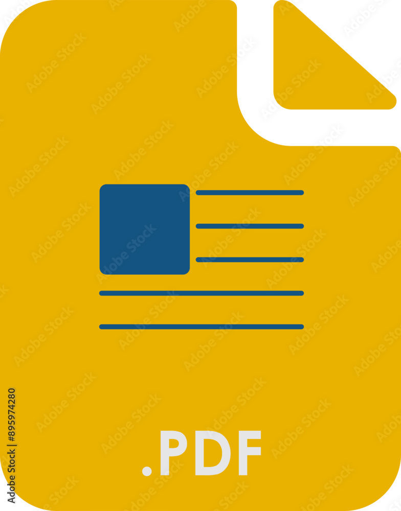 PDF inside fill icon with minimal lines and rectangle PDF inside fill icon with minimal lines and rectangle