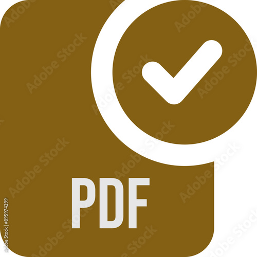 PDF ip file icon with black checked mark