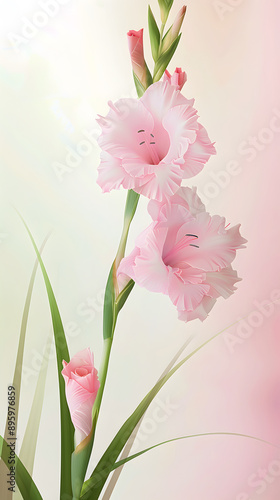 Blank paper with background illustration