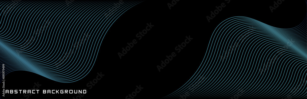 Abstract glowing geometric lines on dark background. Futuristic technology concept for AI and all Digital Communications. Abstract glowing geometric lines on dark background. Futuristic technology concept for AI and all Digital Communications.