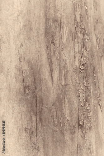 Closeup of old weathered wooden plank in vintage style