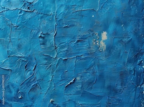 Blue watercolor paint wall ...