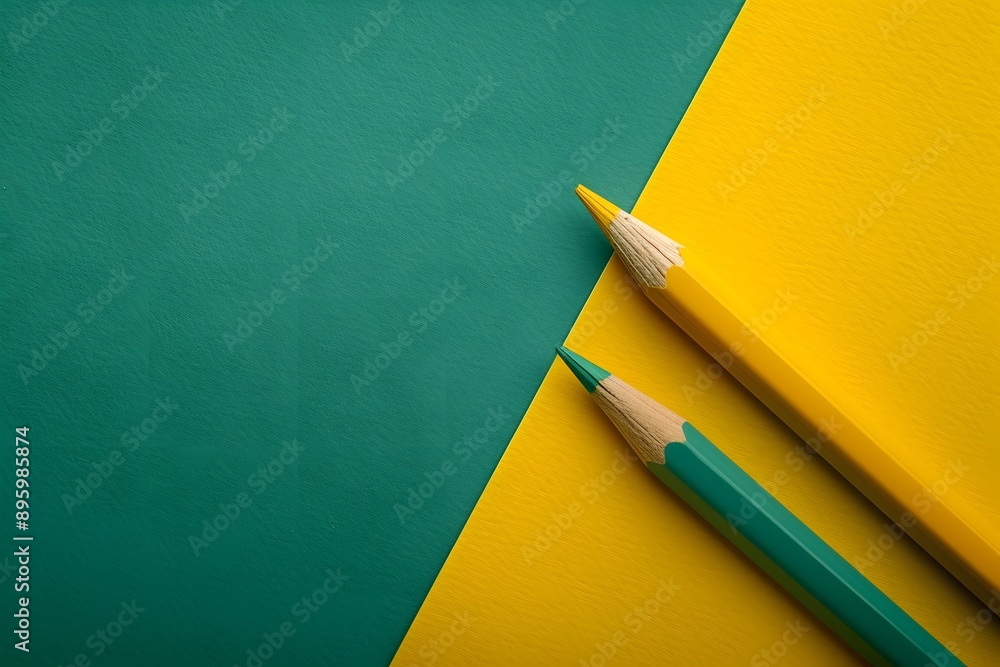 Vibrant Colored Pencils on Bold Backgrounds Vibrant Colored Pencils on Bold Backgrounds