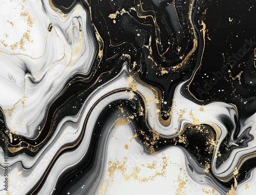 Abstract wave lines backgro...