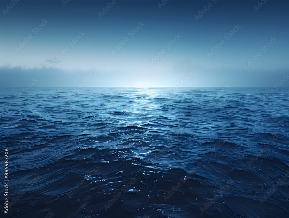 Obraz premium Cool ocean gradient background illustration