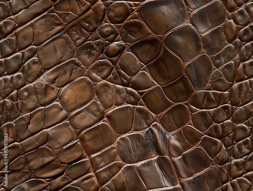 Close up view of brown croc...