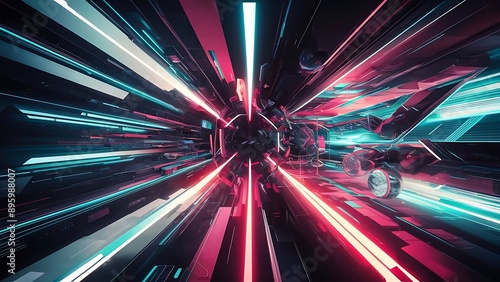 Wallpaper Mural abstract background Scene for advertising, technology, showcase, banner, game, sport, business, metaverse, and others. Sci-Fi Torontodigital.ca