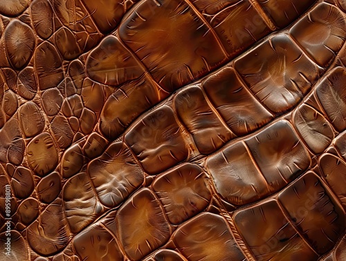 Close up view of brown croc...