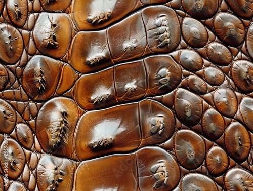 Close up view of brown croc...