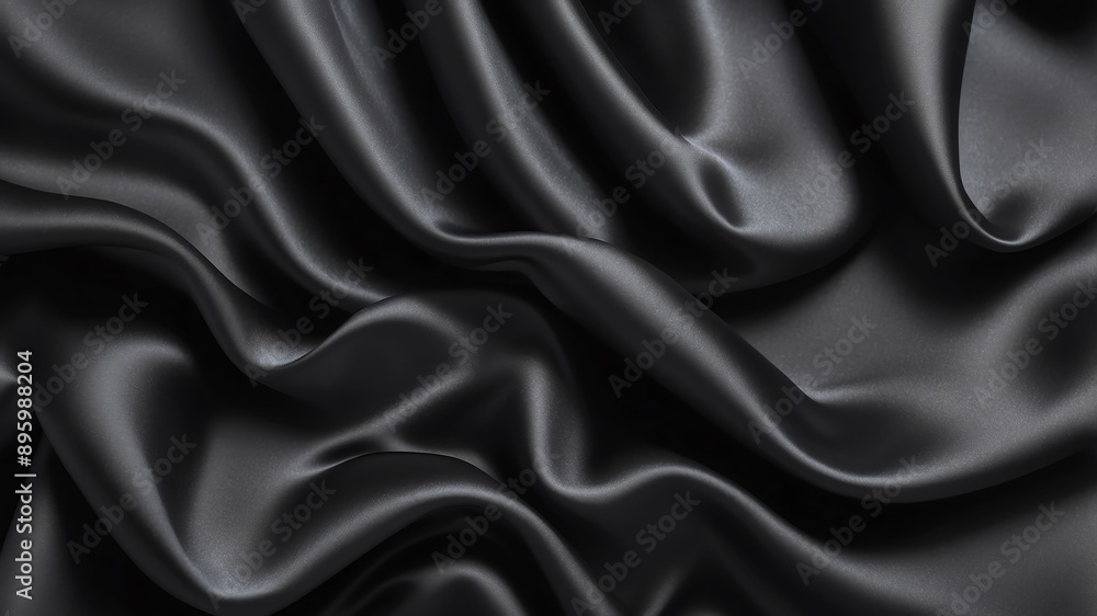 black satin fabric abstract background design black satin fabric abstract background design