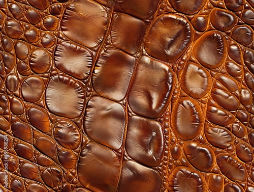 Close up view of brown croc...