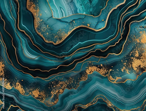 Green marble stone texture ...