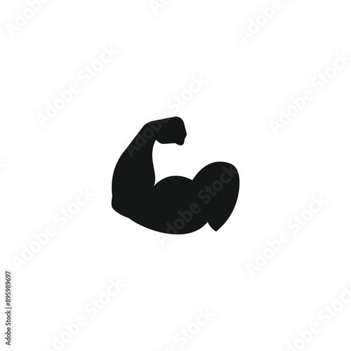Arm biceps icon vector. EPS 10 editable vector