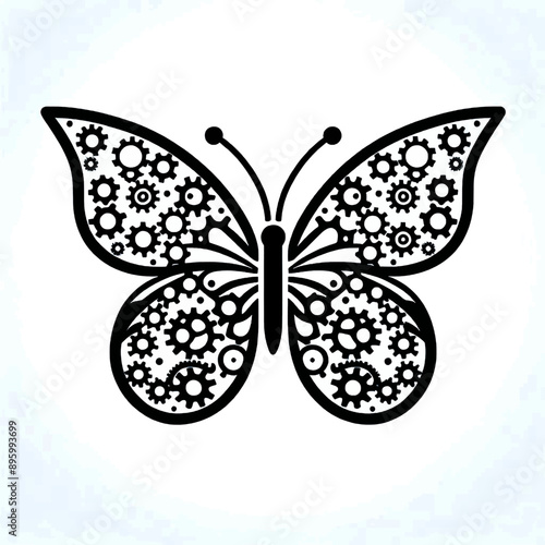 A vector of a very beautiful butterfly for t-shirt design.