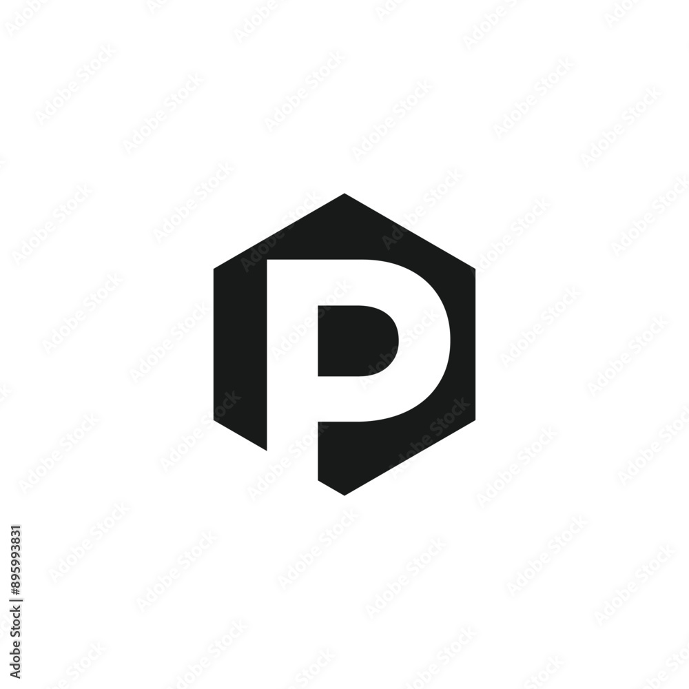 Letter P logo design vector with universal form and creative idea icon Letter P logo design vector with universal form and creative idea icon