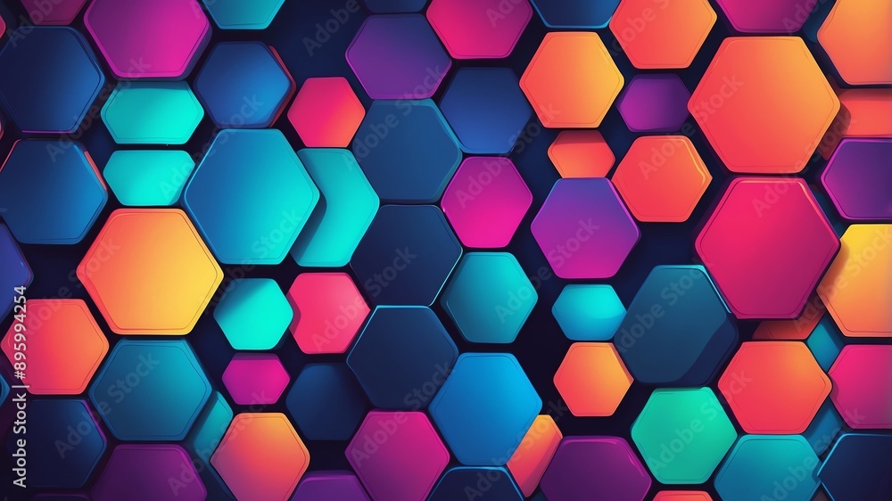 colorful hexagon pattern abstract background design colorful hexagon pattern abstract background design