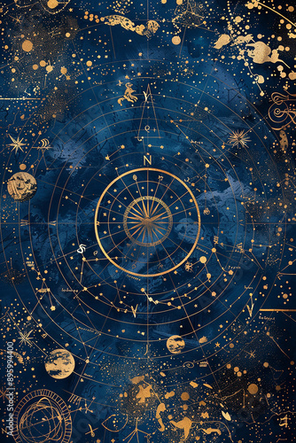 Astrology. Astro Astrologer calculates natal chart makes forecast of fate Tarot cards, Fortune telling on tarot cards magic crystal, occultism, Esoteric background. Fortune telling,tarot predictions