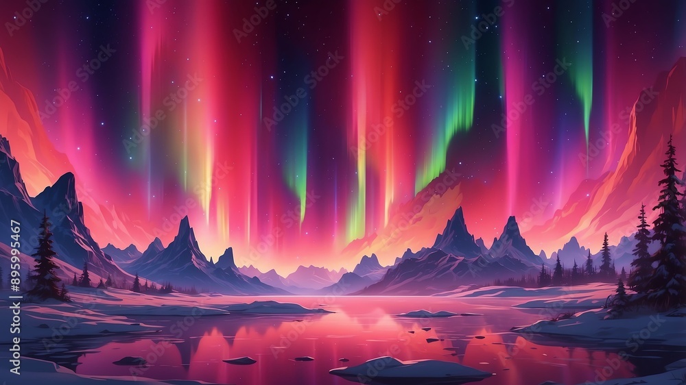 red aurora borealis abstract background design red aurora borealis abstract background design