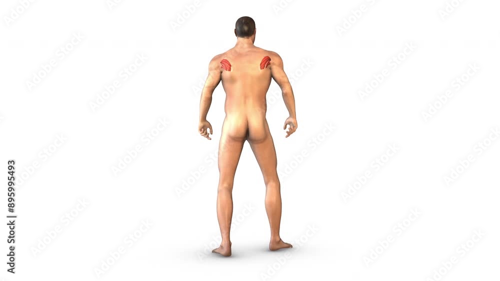 Human Muscular System infraspinatus muscles Human Muscular System infraspinatus muscles