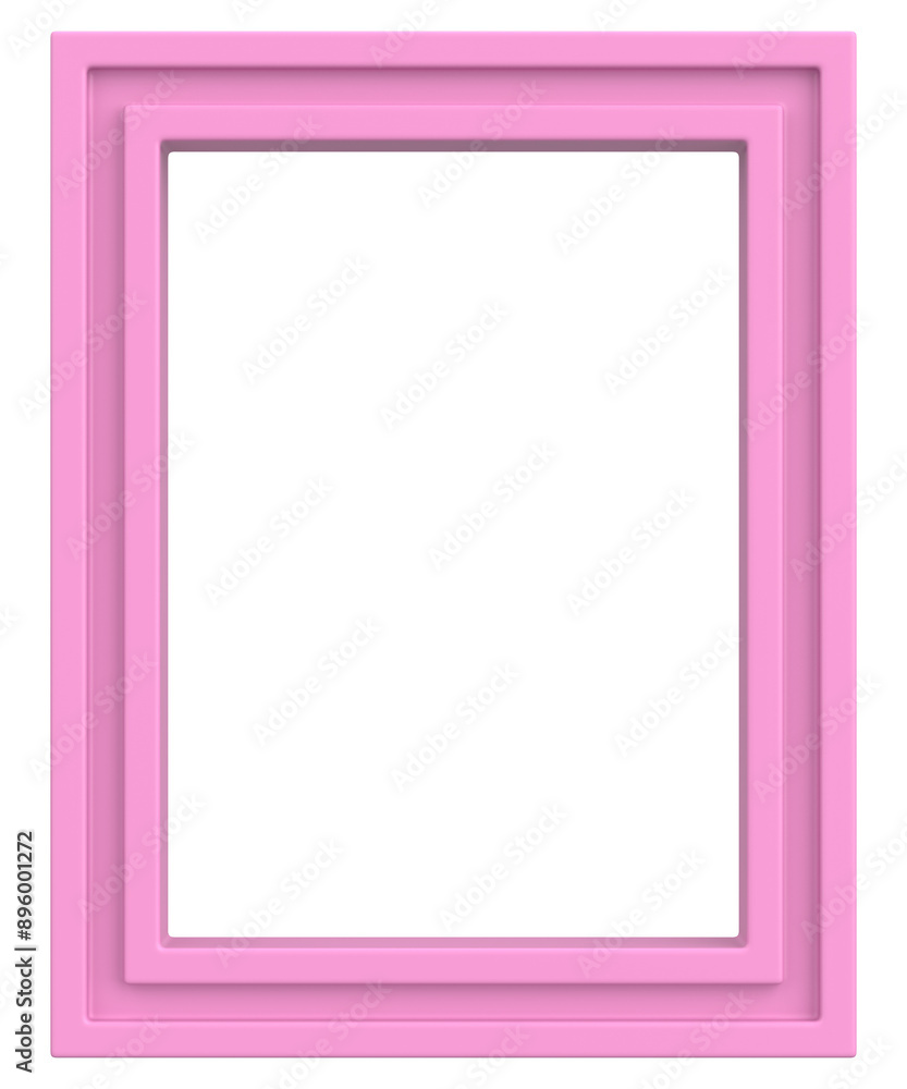 Picture frame. Portrait frame. 3D illustration. Picture frame. Portrait frame. 3D illustration.