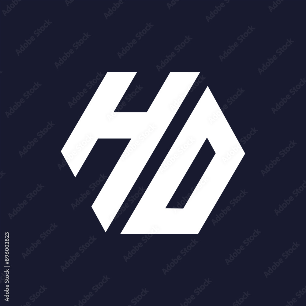 HO or OH letter modern logo design HO or OH letter modern logo design