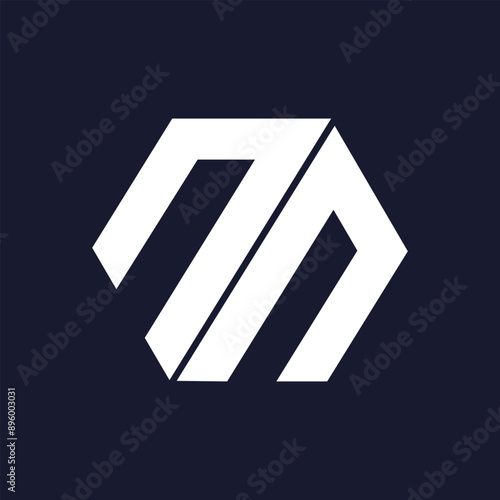 NN Abstract Letters Logo Monogram