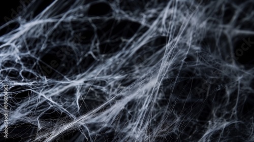 Macro of a spider web with background