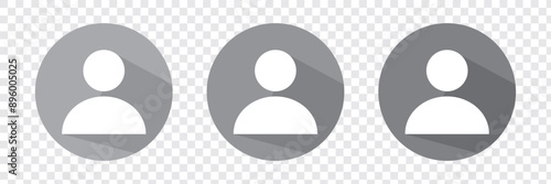 User icon in flat style, Person icon, User icon for web site, User icon vector illustration 888