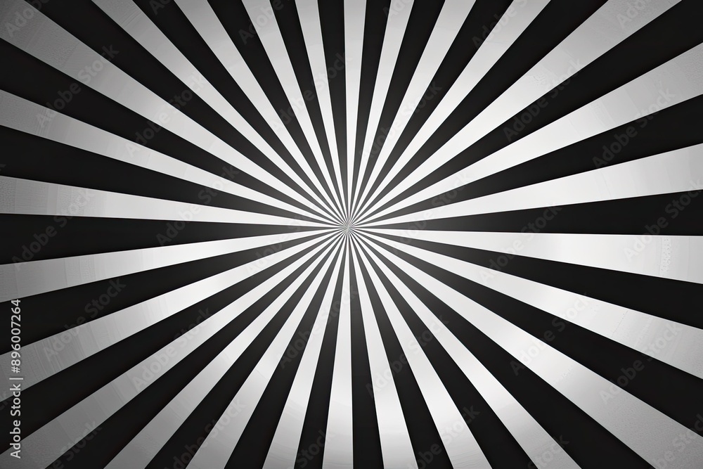 Radiant Starburst Pattern, a striking black and white design featuring dynamic radial lines that converge towards the center, creating a sense of movement and energy. Radiant Starburst Pattern, a striking black and white design featuring dynamic radial lines that converge towards the center, creating a sense of movement and energy.