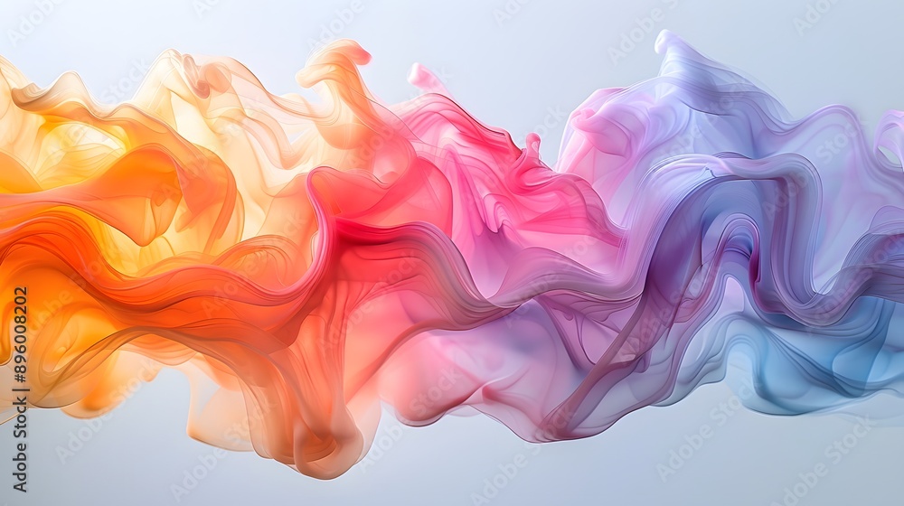 Vibrant Flow of Colorful Abstract Waves Vibrant Flow of Colorful Abstract Waves