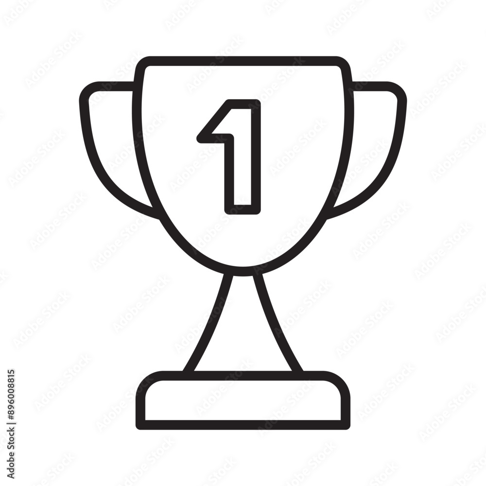 First place icon. Trophy cup, winner cup, victory cup line icon. First place icon. Trophy cup, winner cup, victory cup line icon.