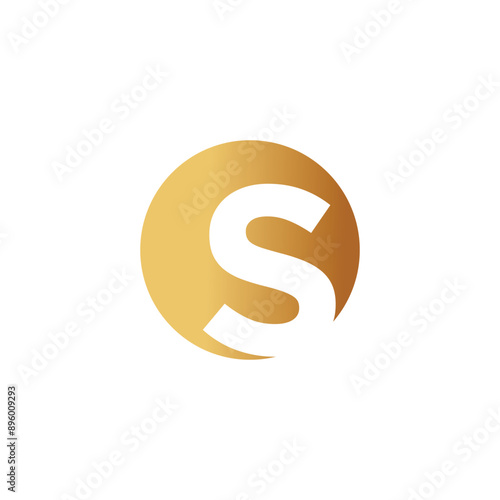 Letter S logo design vector with universal form and creative idea icon