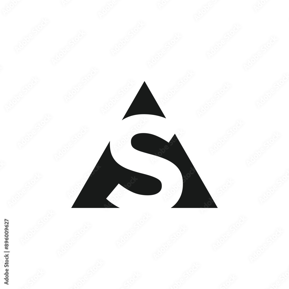 Fototapeta premium Letter S logo design vector with universal form and creative idea icon