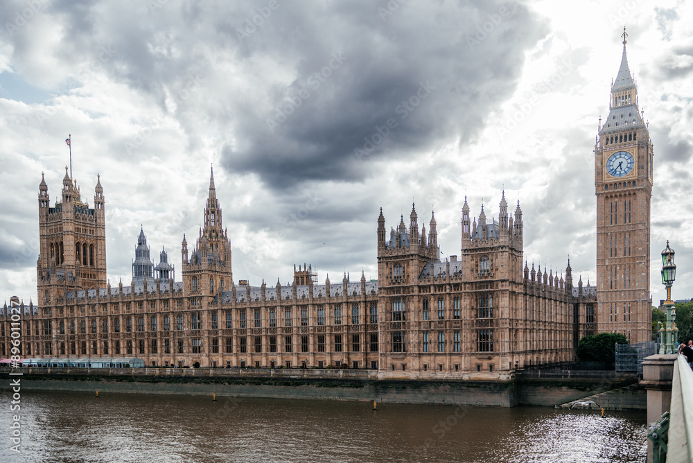 The Palace of Westminster and Big Ben in London The Palace of Westminster and Big Ben in London