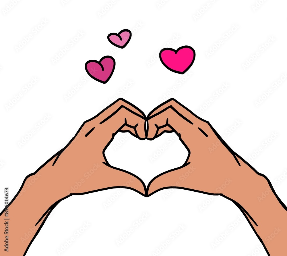 heart shape hand gesture illustration, care giving holding romance heart shape hand gesture illustration, care giving holding romance