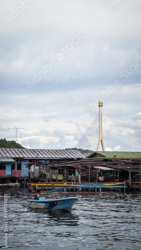 The architecture of Bandar Seri Begawan in Brunei photo