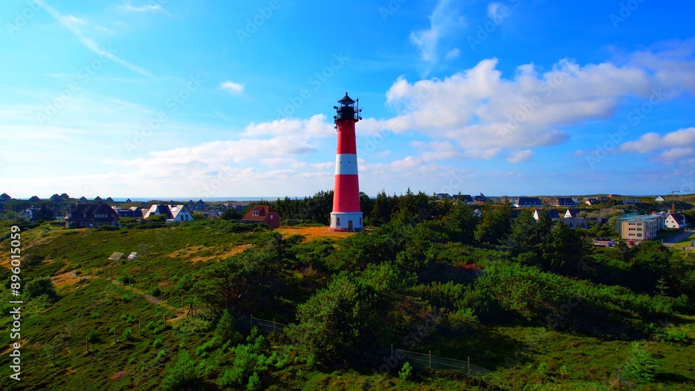 Island of Sylt - Hörnum lighthouse - aerial photo Island of Sylt - Hörnum lighthouse - aerial photo