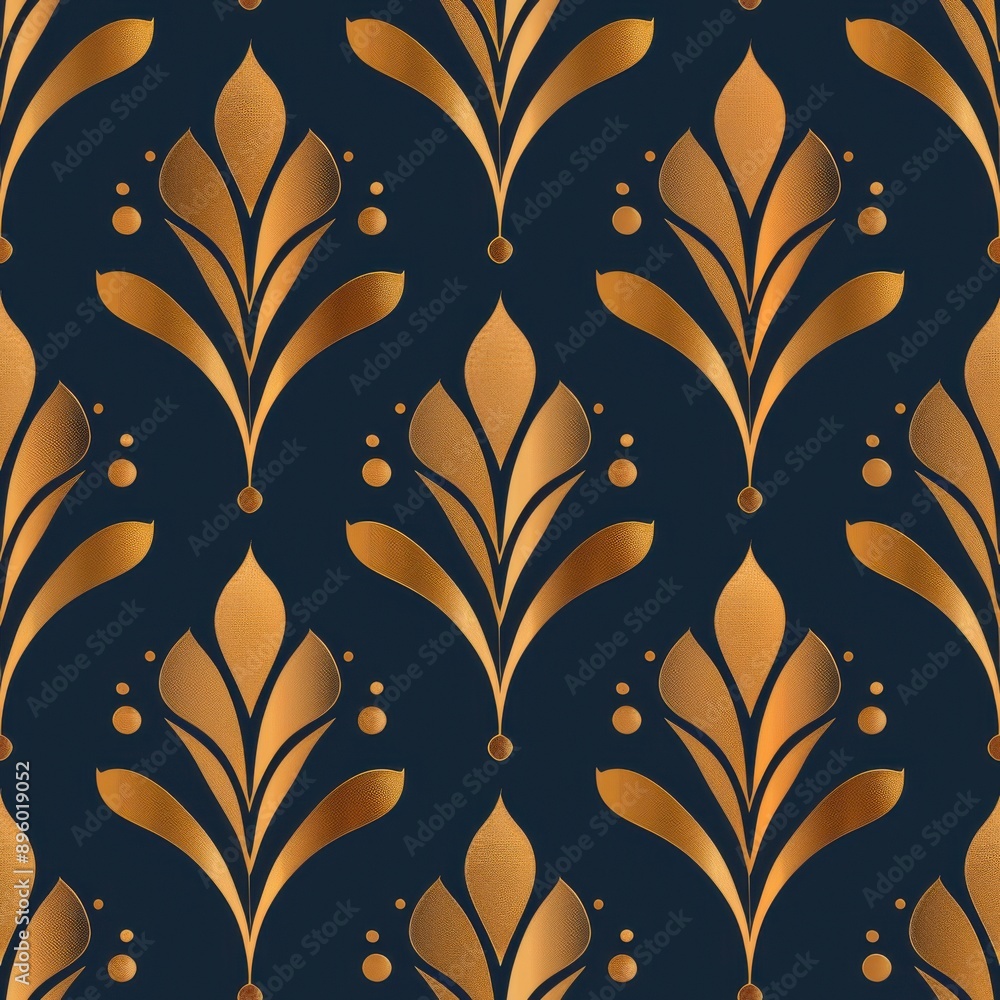 flat vector illustration navy and gold brocade seamless repeating pattern, minimal pattern, high contrasty flat vector illustration navy and gold brocade seamless repeating pattern, minimal pattern, high contrasty